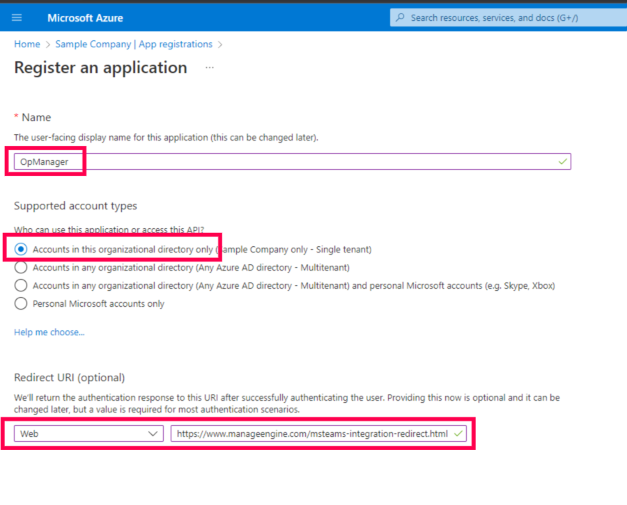 ManageEngine OpManager - Microsoft Teams integration