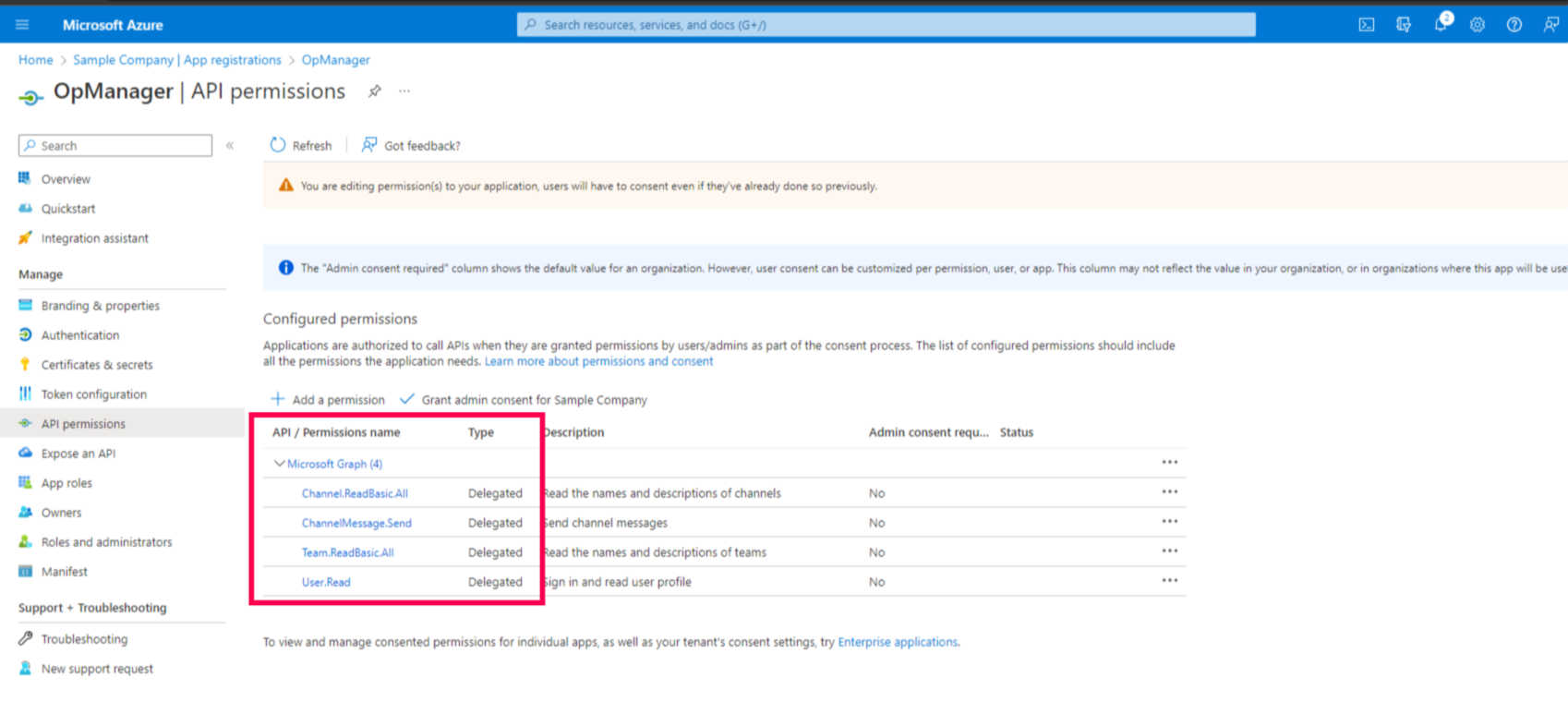 ManageEngine OpManager - Microsoft Teams integration