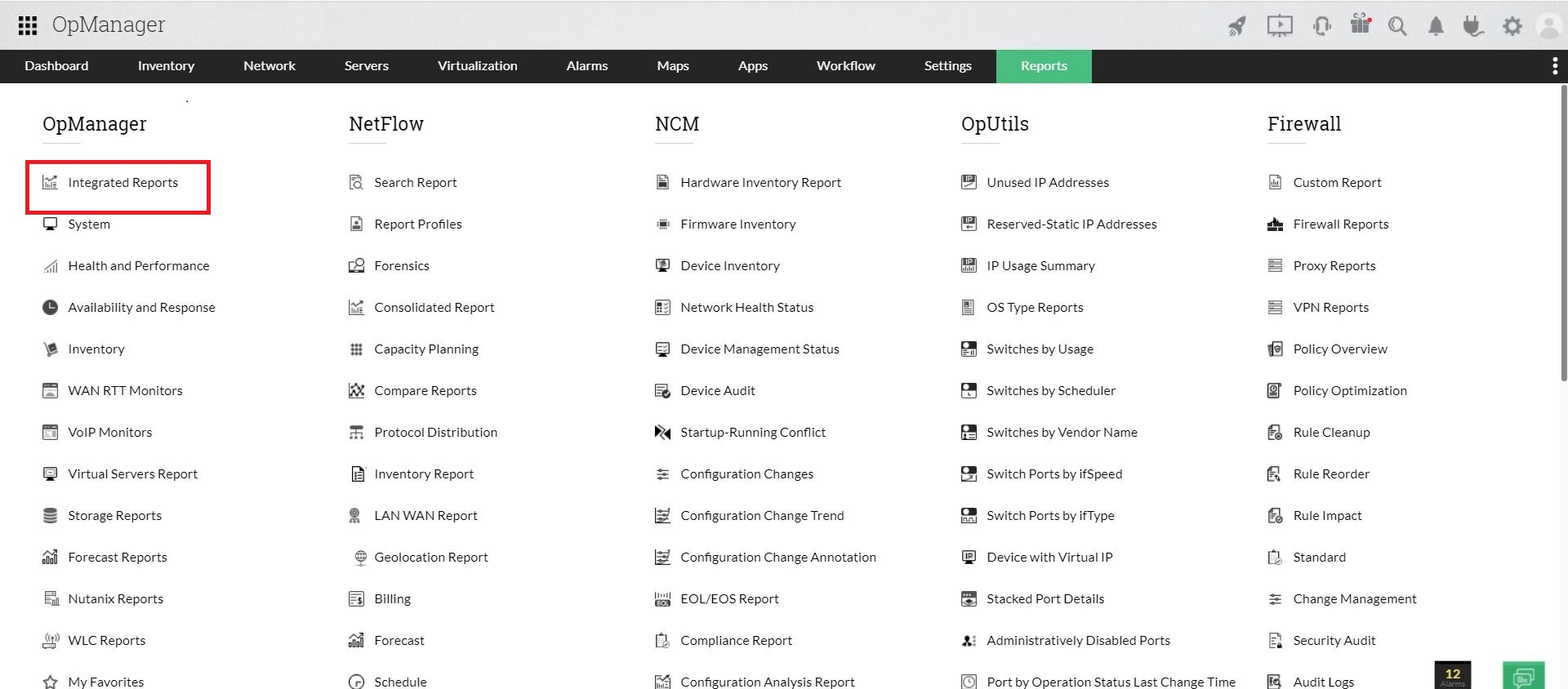 Report builder - ManageEngine OpManager Help