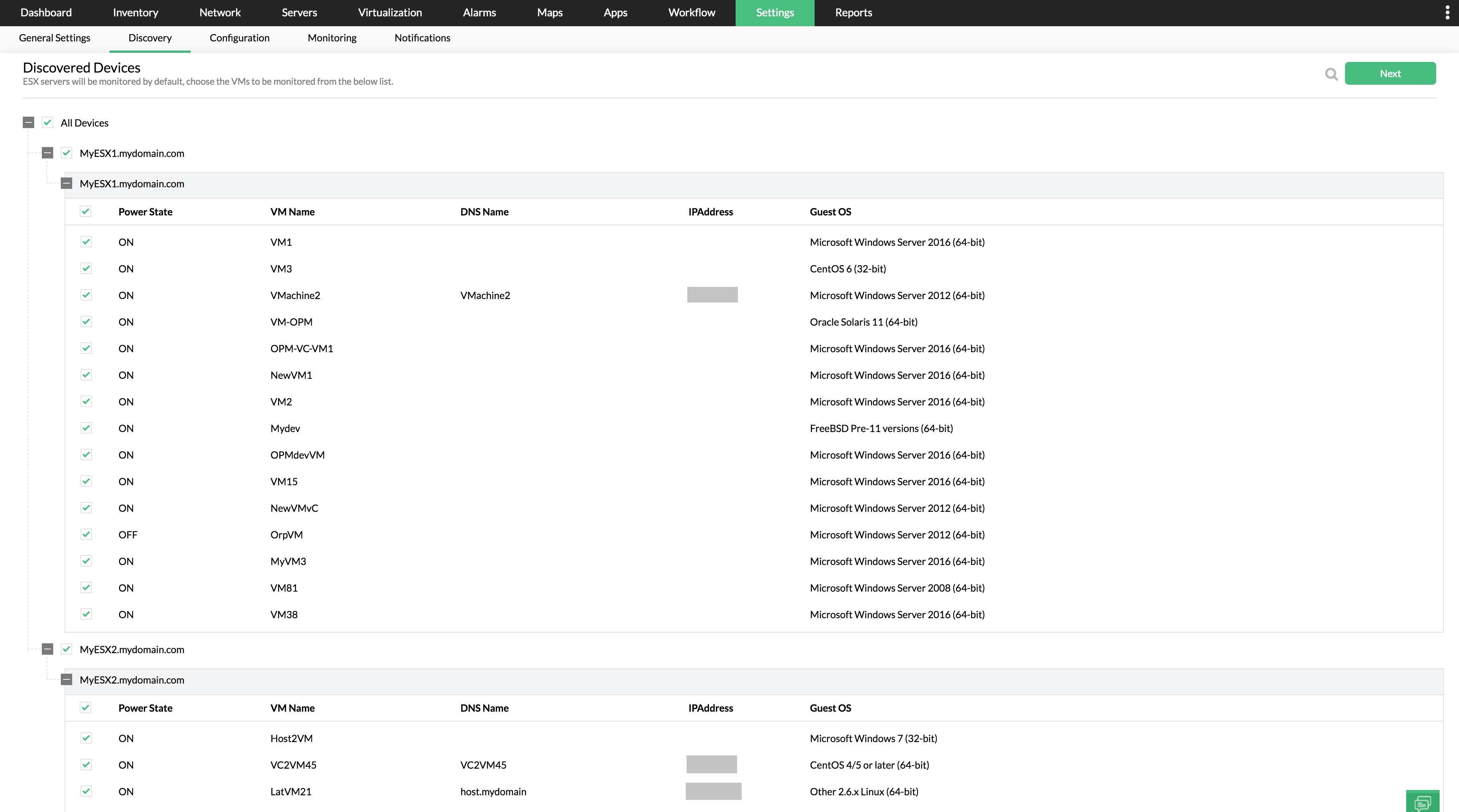 vmware ip mapping