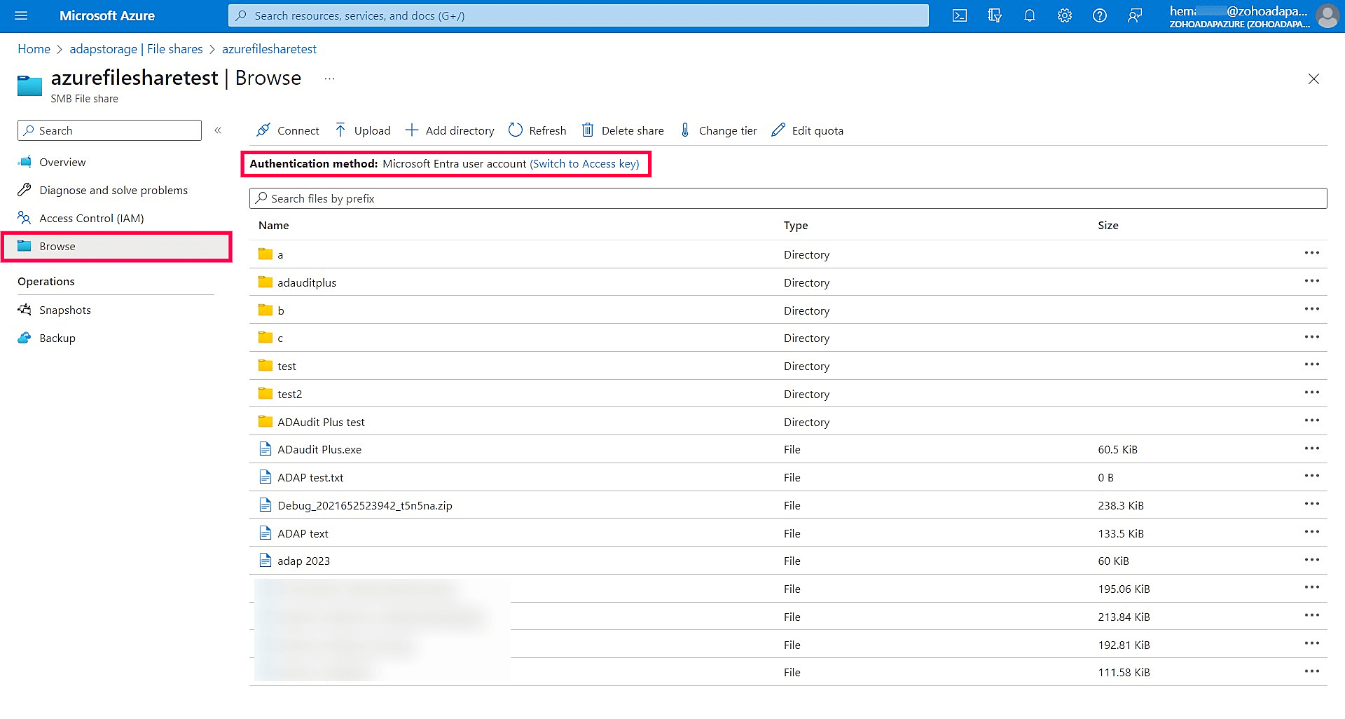 Microsoft Entra 用户帐户