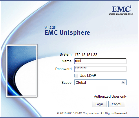 EMC Control Station IP Address