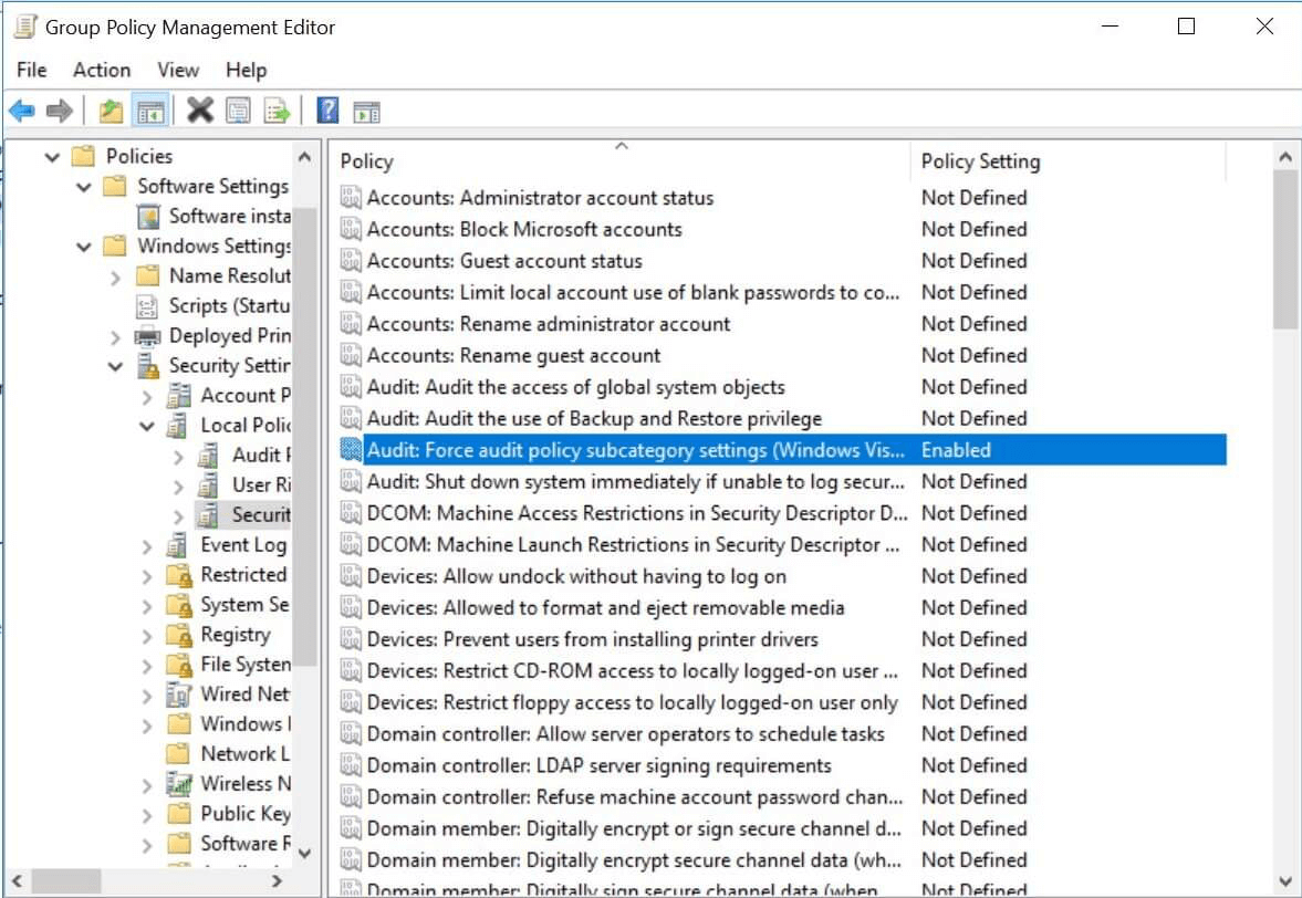 配置审核策略 - 手动过程