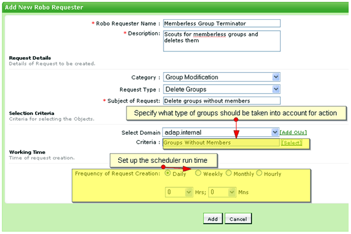 automated to delete groups